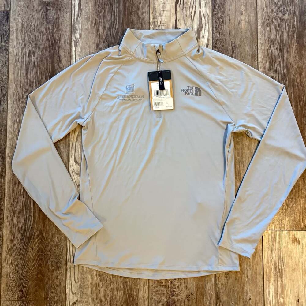 NWT The North Face Big Pine 1/4 Zip Gray Shenandoah National Park Mens S